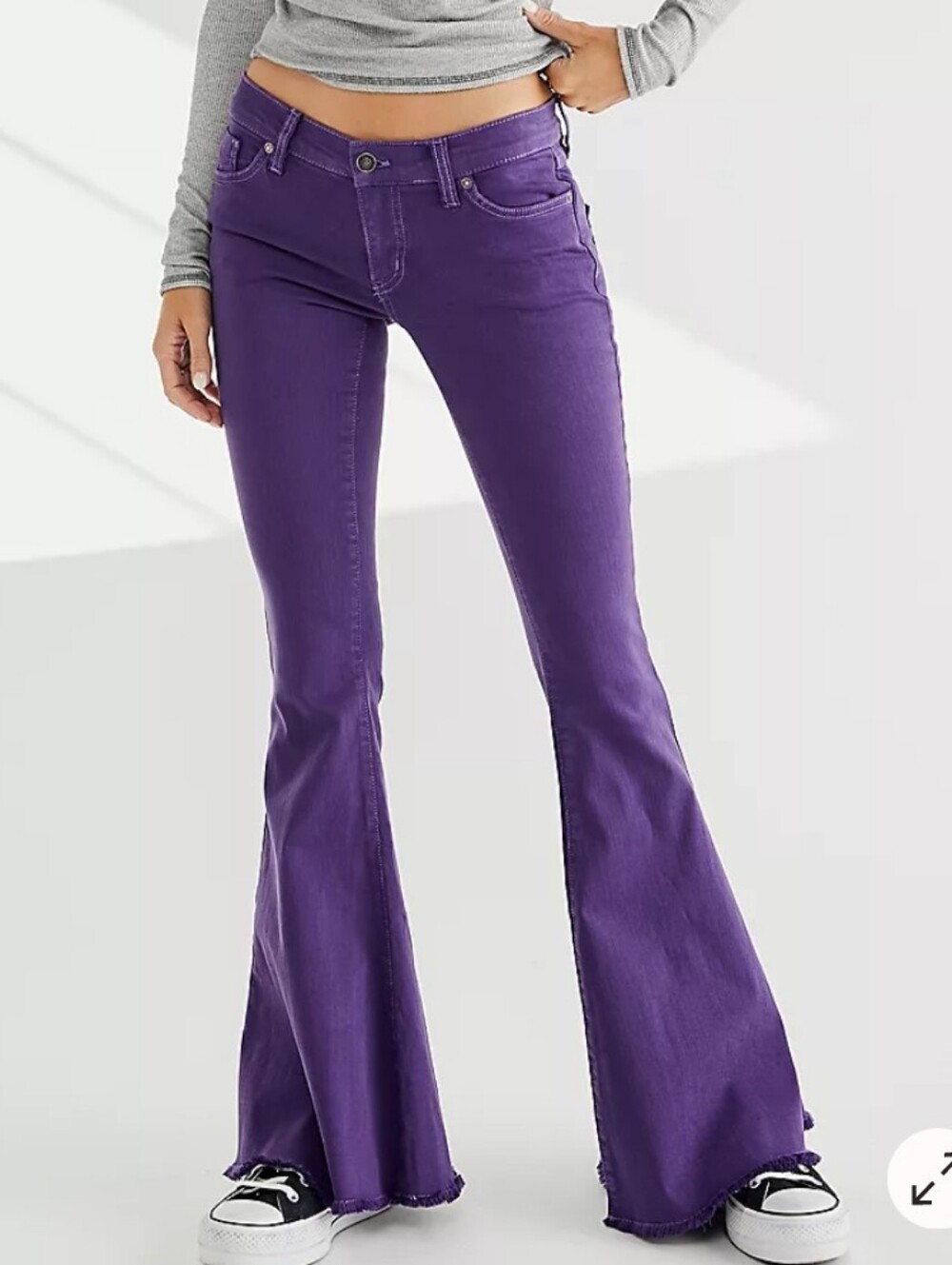 Free People We The Free Just Float On Flare Jeans. Size 29. Amethyst. Denim